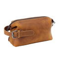 trousse de toilette pour homme en cuir