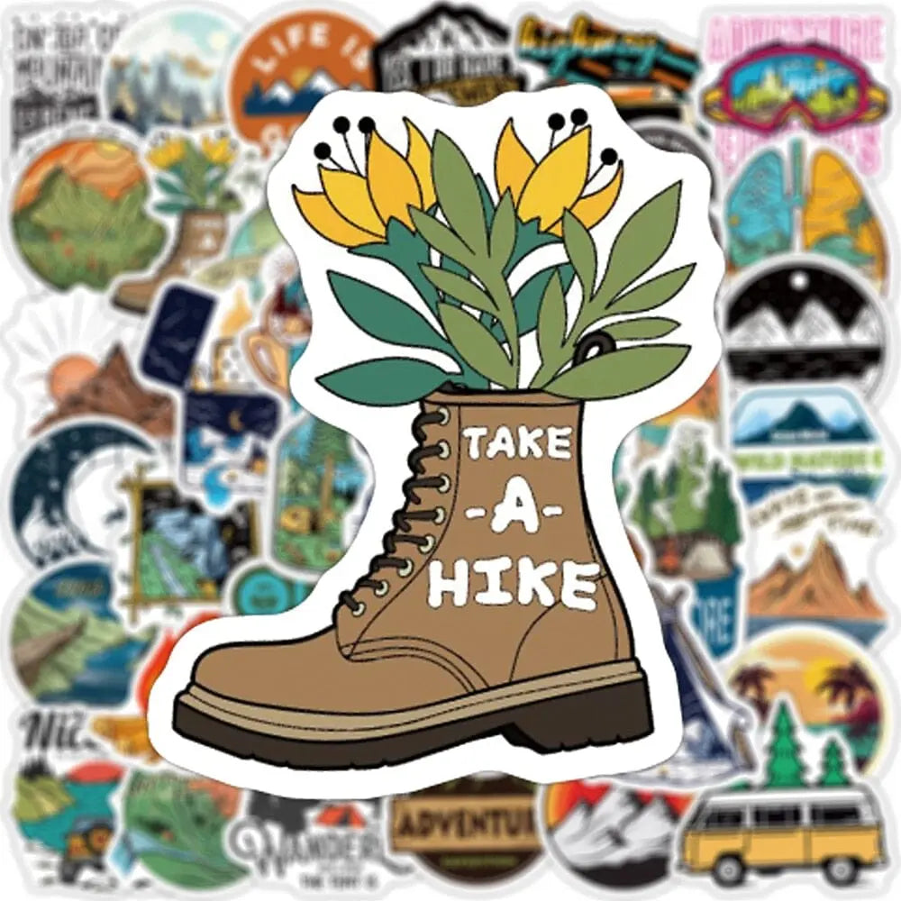 sticker voyage valise aventurier pack de 100