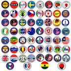 autocollant valise voyage globe trotteur pack de 60