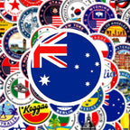sticker valise voyage globe trotteur pack de 60