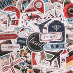 autocollant valise voyage pack de 90