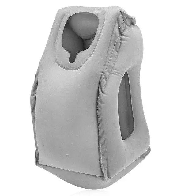 oreiller de voyage gonflable frontal