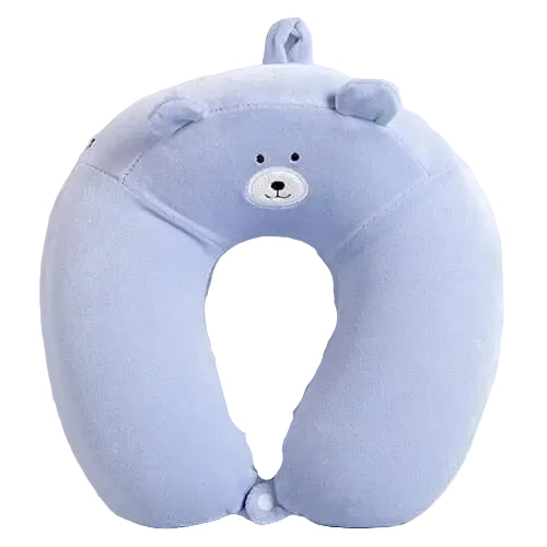 oreiller voyage a mémoire de forme enfant ours