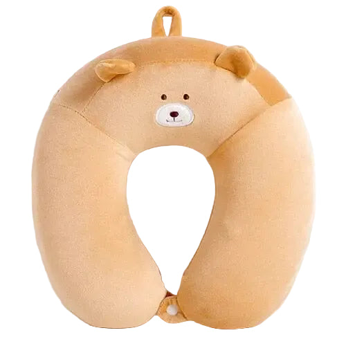 oreiller voyage mémoire de forme enfant ours