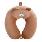 coussin de voyage à mémoire de forme enfant ours