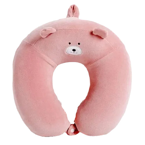 oreiller de voyage a mémoire de forme enfant ours