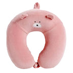oreiller de voyage a mémoire de forme enfant ours