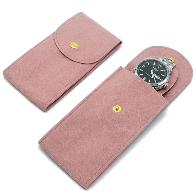 étui montre voyage velours