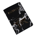 Étui Passeport Carte du Monde <br>Marbre Voyage Paisible