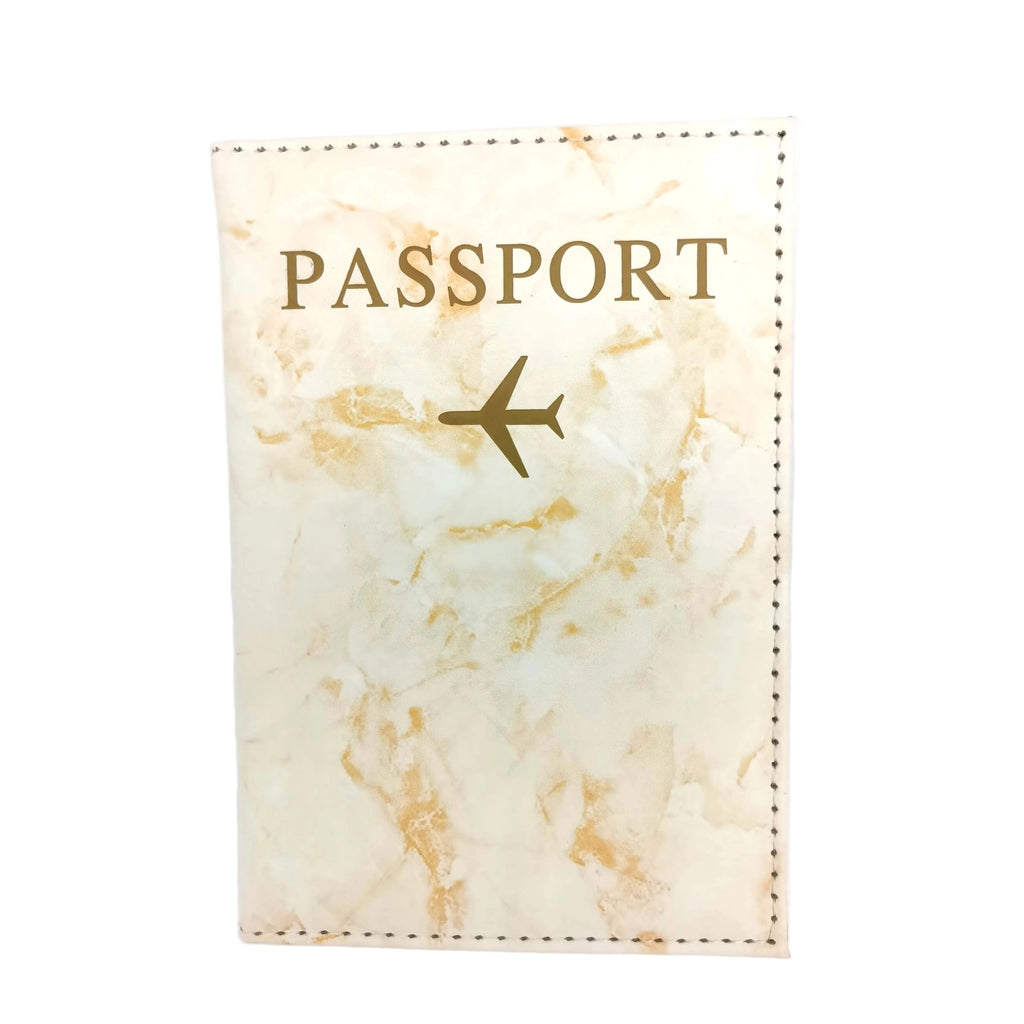 étui pour passeport marbre avion