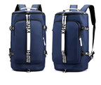 grand sac dos femme voyage convertible tendance bleu marine