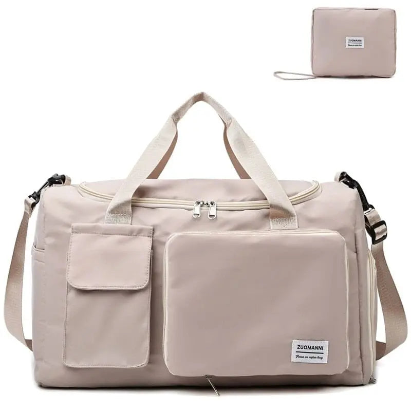 grande capacité sac femme pliable de voyage pochette
