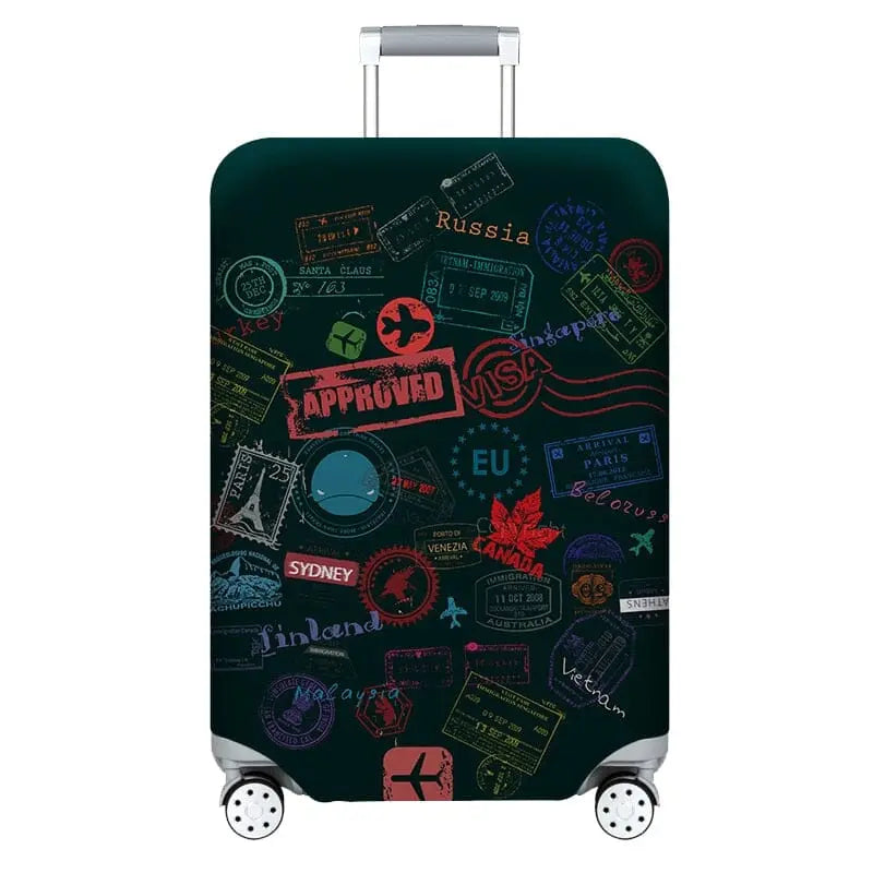 housse valise tampons de visa