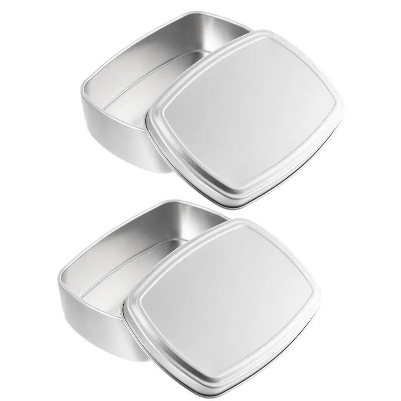 boite savon voyage aluminium lot de 2