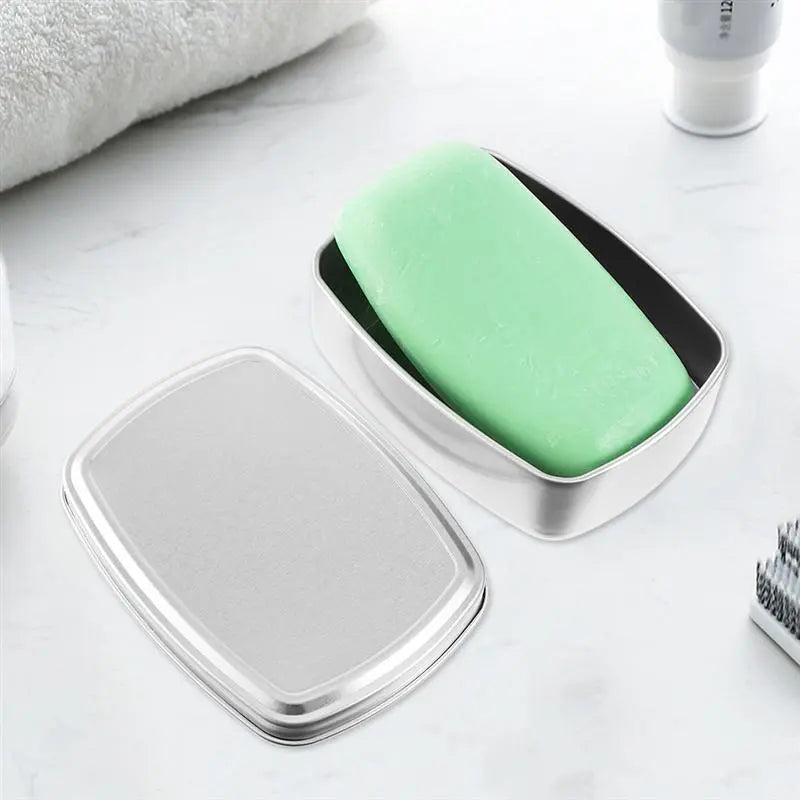 boites a savon voyage aluminium lot de 2