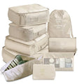 organisateur valise colorful life set de 9 beige