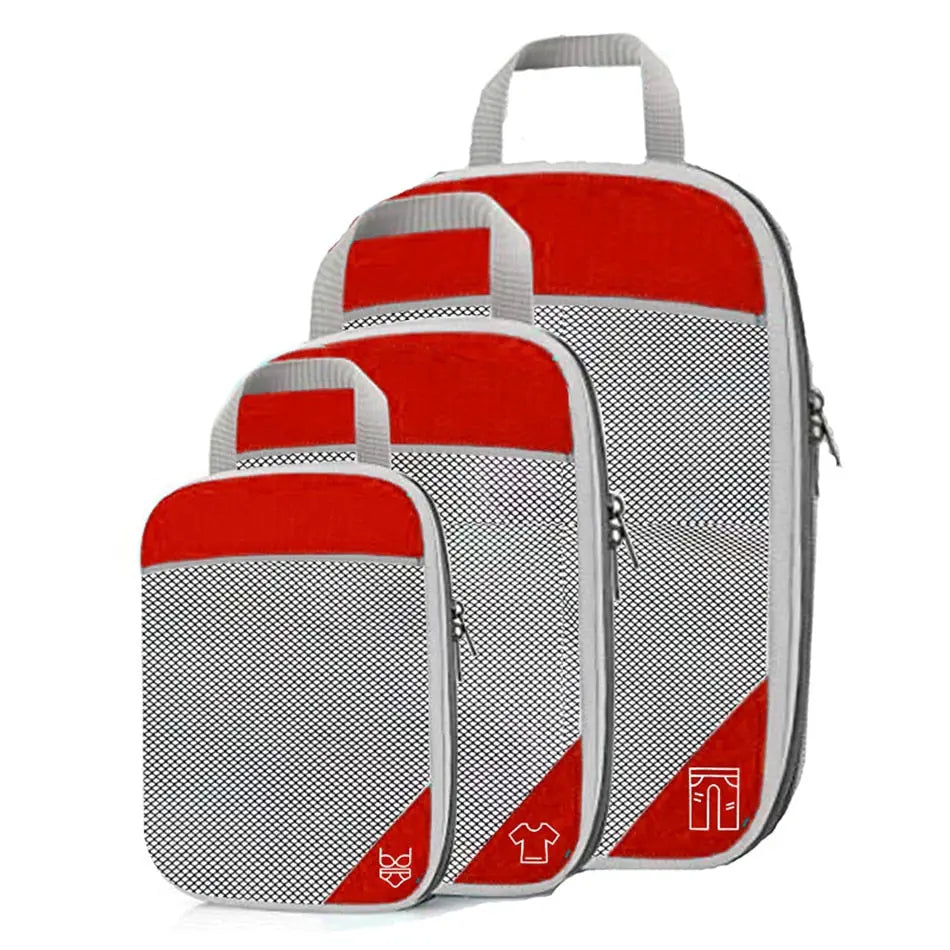 organisateurs valise compressible set de 3