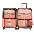 organisateur de valise dream travel set de 7 rose saumon