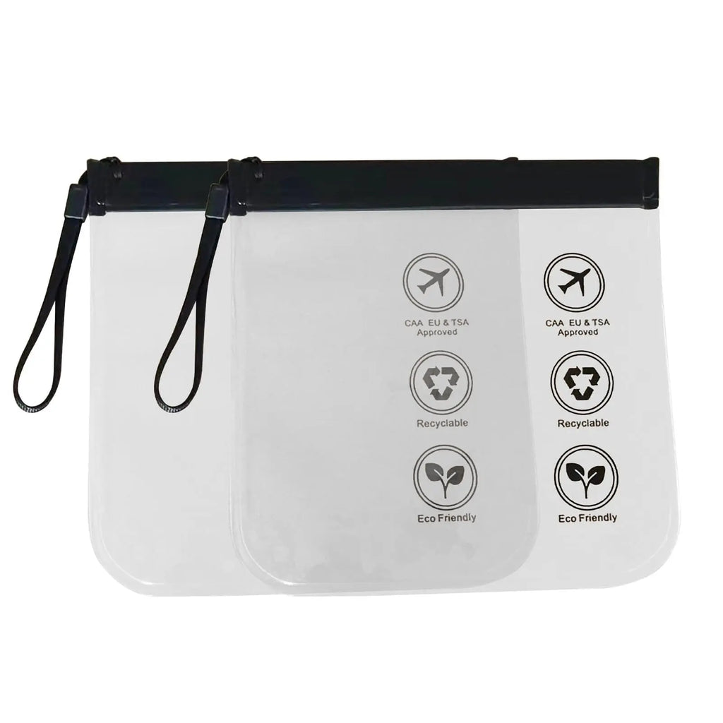 pochettes liquide avion transparent lot de 2