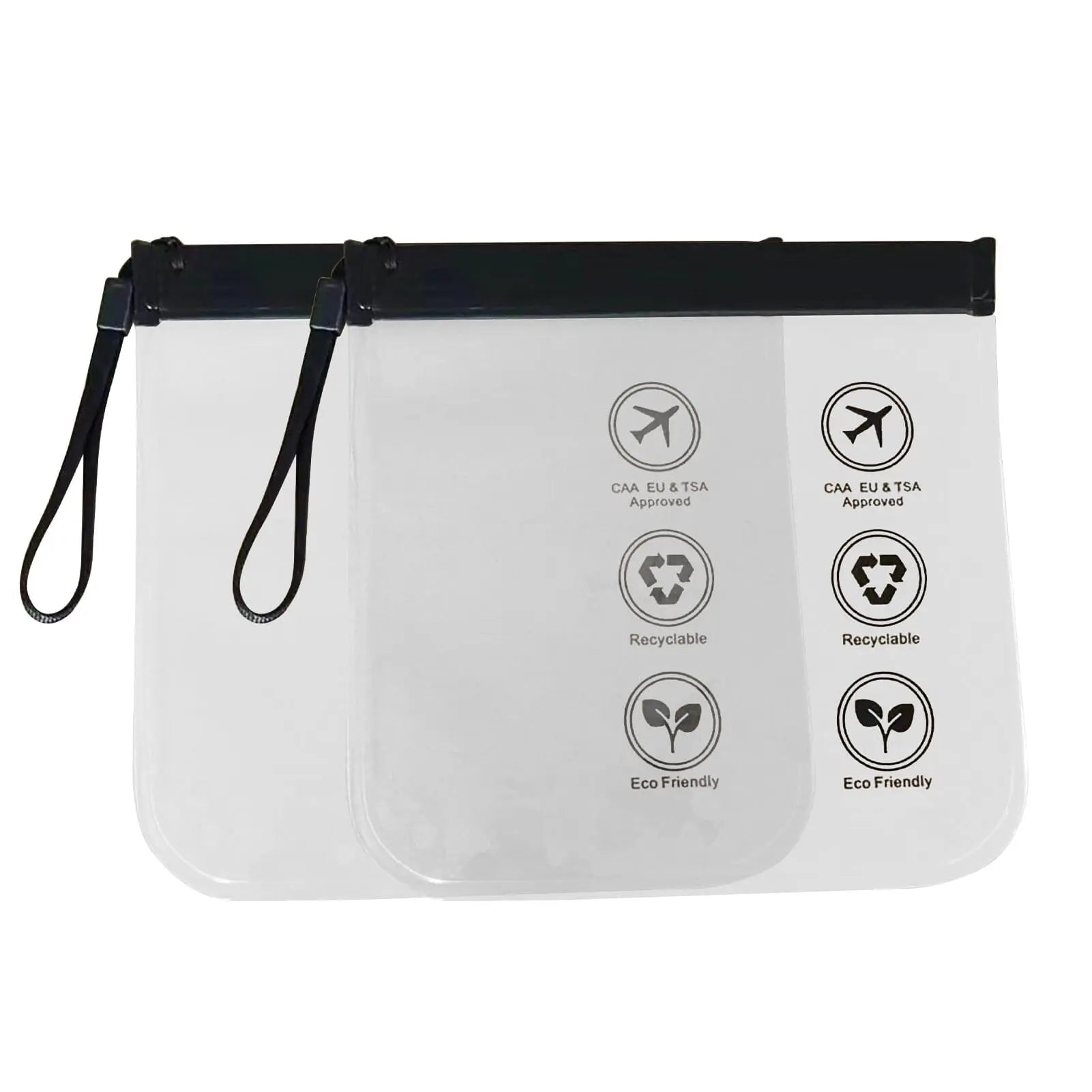 pochettes liquide avion transparent lot de 2