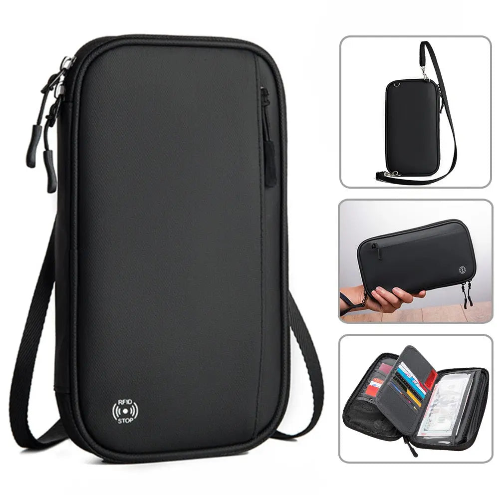 portefeuille voyage rfid blocker