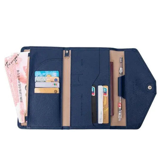 portefeuille de voyage pour femme grande pochette anti rfid