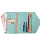 portefeuille voyage femme grande pochette anti rfid sécurité
