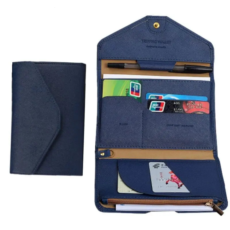 portefeuille voyage femme grande pochette anti rfid
