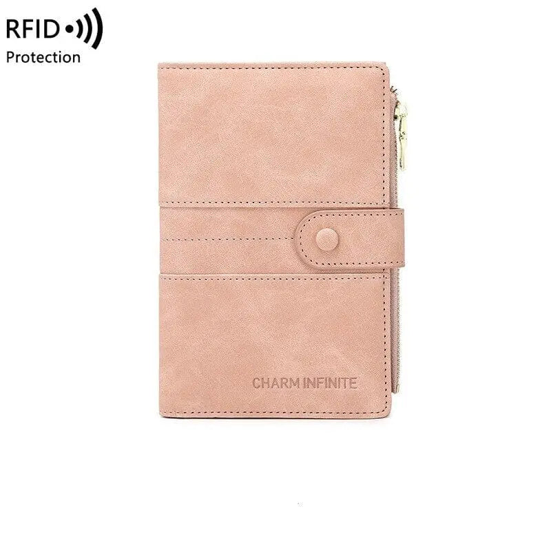 portefeuille femme de voyage pochette passeport anti rfid