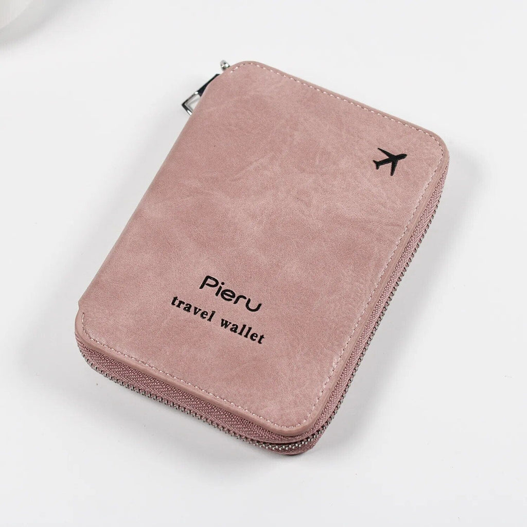 portefeuille voyage passeport avion multifonctionnel rfid
