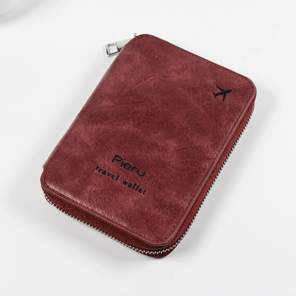 portefeuille voyage passeport multifonctionnel rfid avion