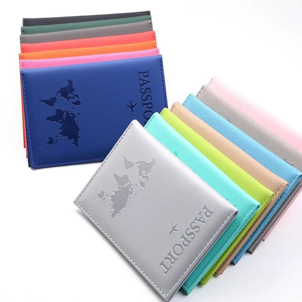 etuis passeport carte mappemonde 