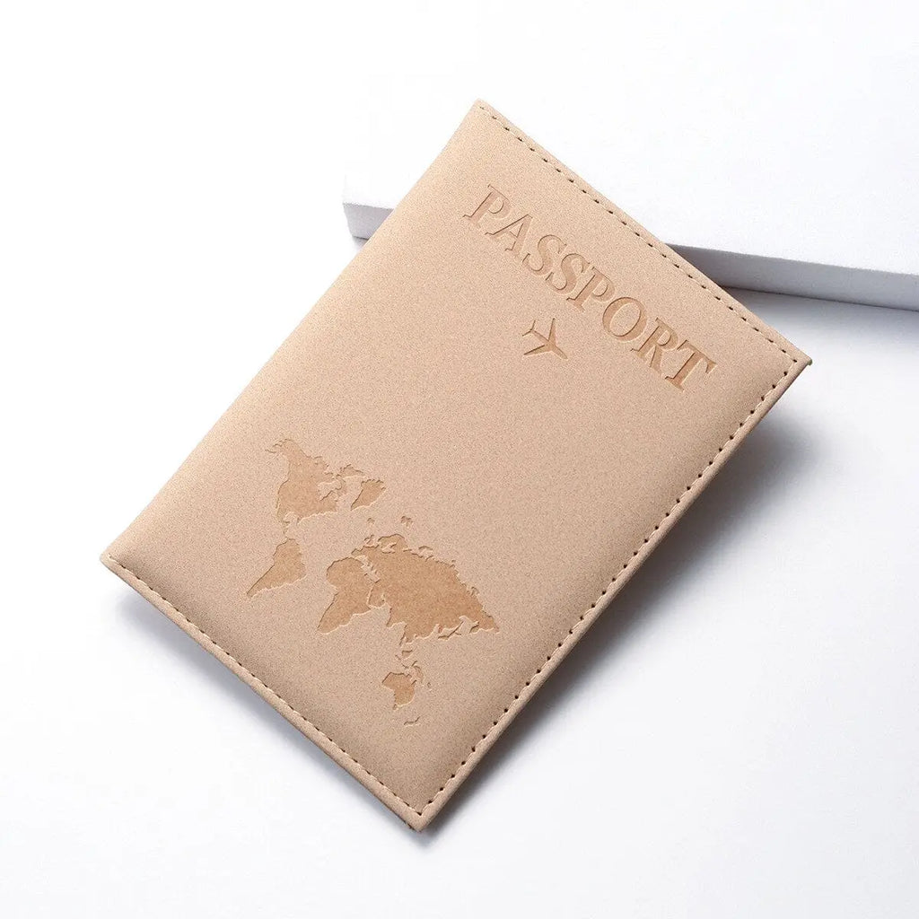 etui passeport carte mappemonde