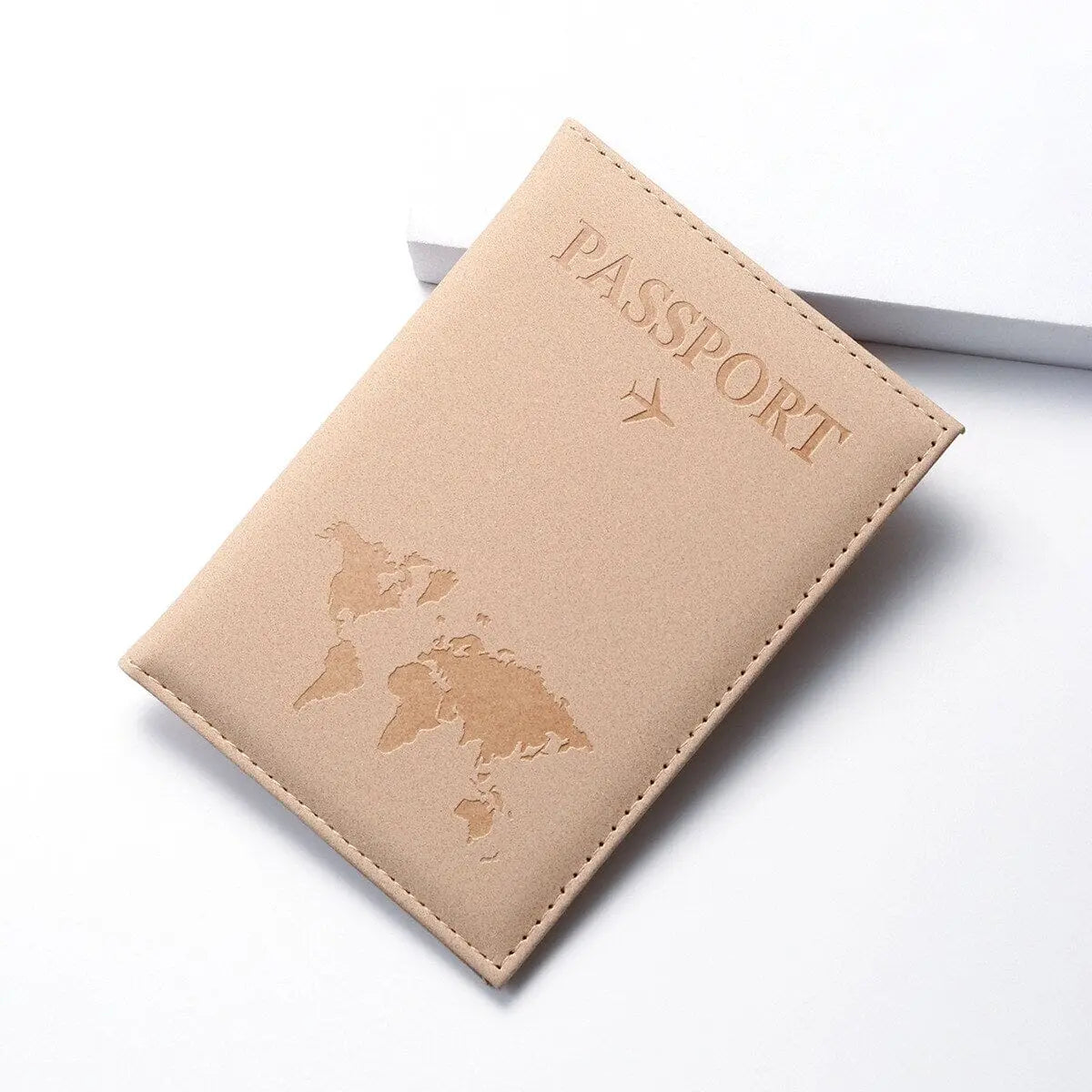 etui passeport carte mappemonde