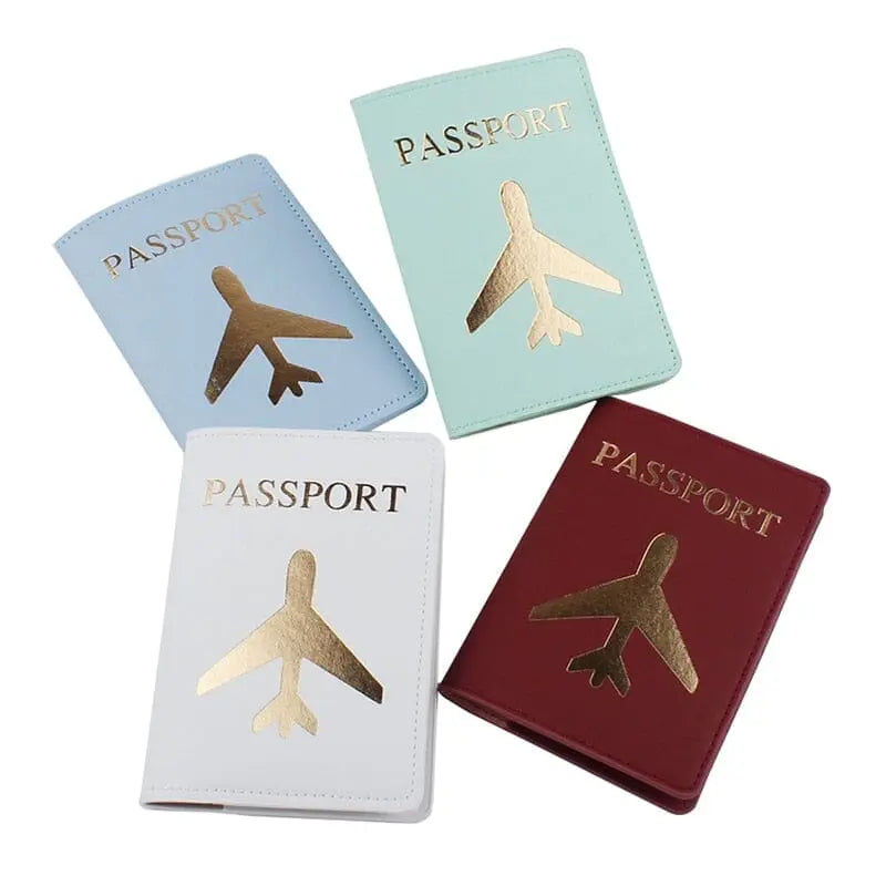 Protège-Passeport Personnalisé <br>Gros Avion Voyage Paisible