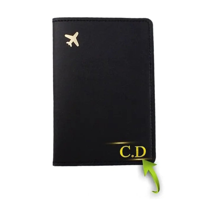 etui passeport personnalisé petit avion