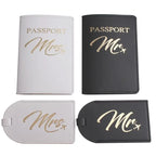 pochette passeport et etiquette valise couple mr mrs