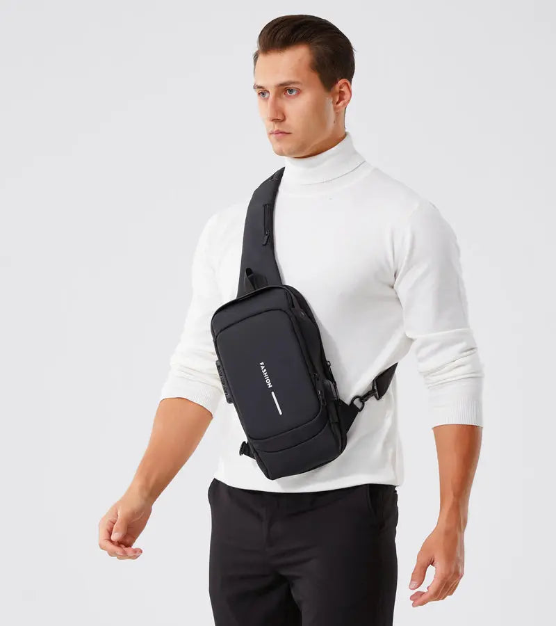 sac bandouliere homme voyage antivol fashion