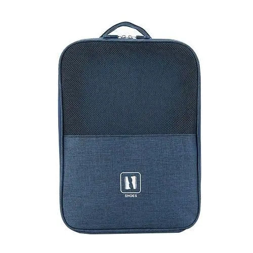 sac voyage chaussures bleu marine travelbasics