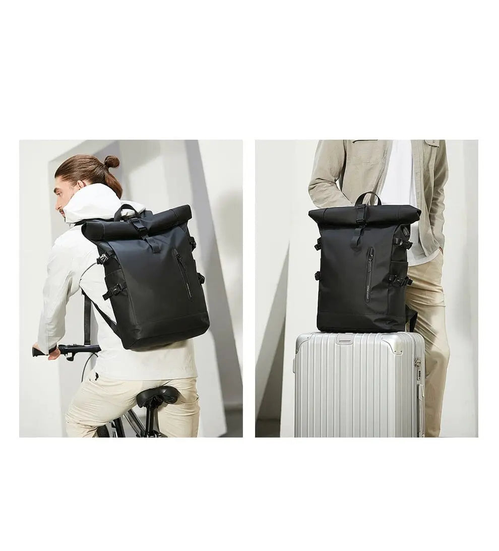 sac a dos backpack roll top homme traveler