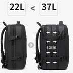 sac a dos de voyage cabine avion extensible business usb