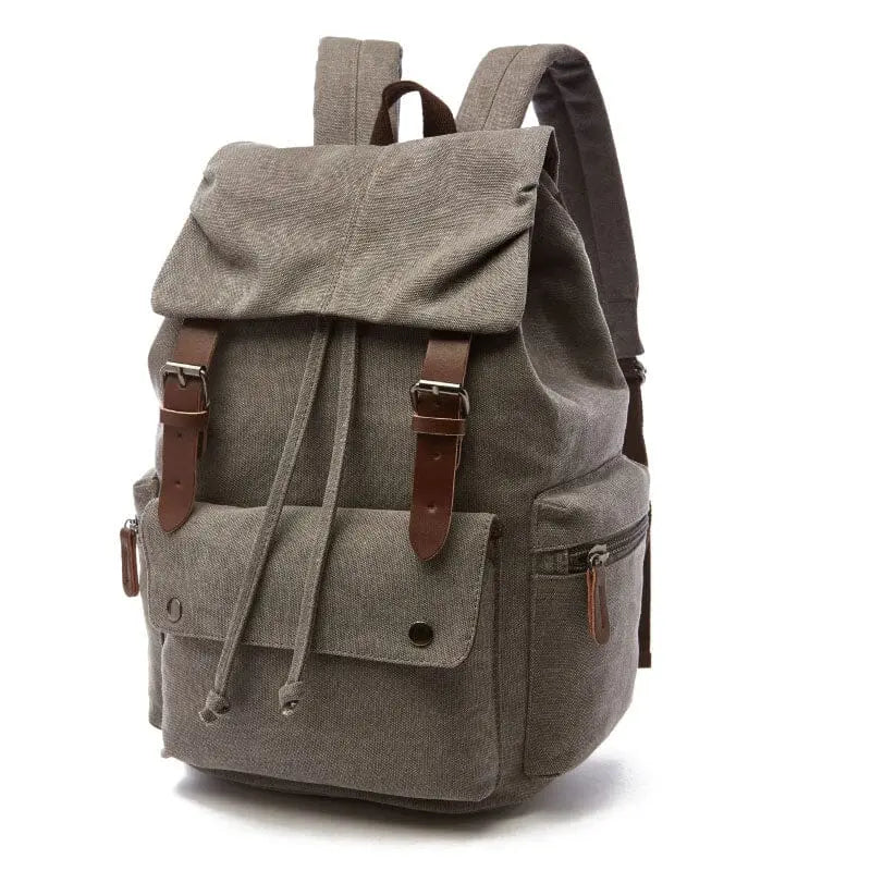 sac dos voyage vintage en toile canvas