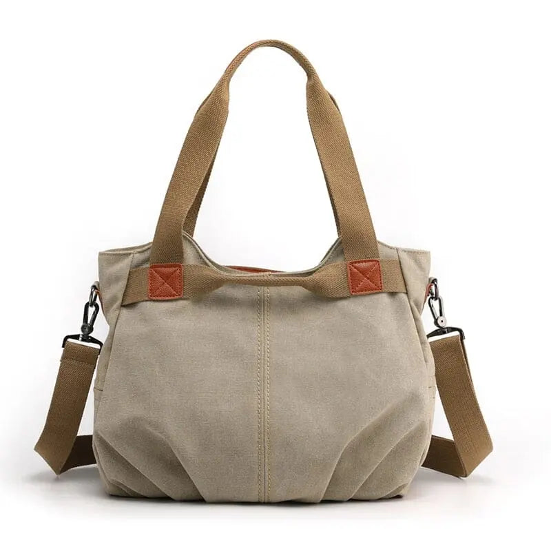 sac main voyage femme bandouliere vintage toile canvas