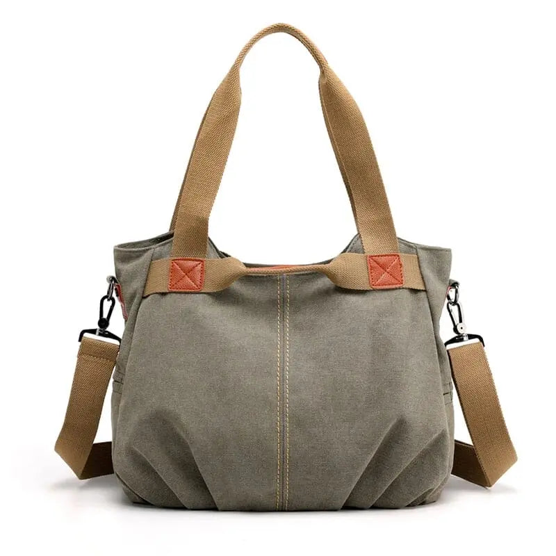 sac main voyage femme bandoulière vintage toile canvas