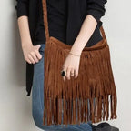 Sac Bandoulière Voyage Femme <br>Bohême à Frange Voyage Paisible