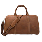sac voyage cuir vieilli marron