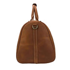 Sac de Voyage en Cuir <br>Vieilli Marron Voyage Paisible
