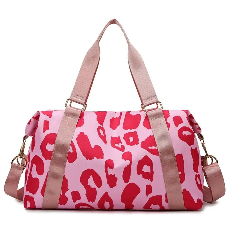 sac de voyage femme léopard