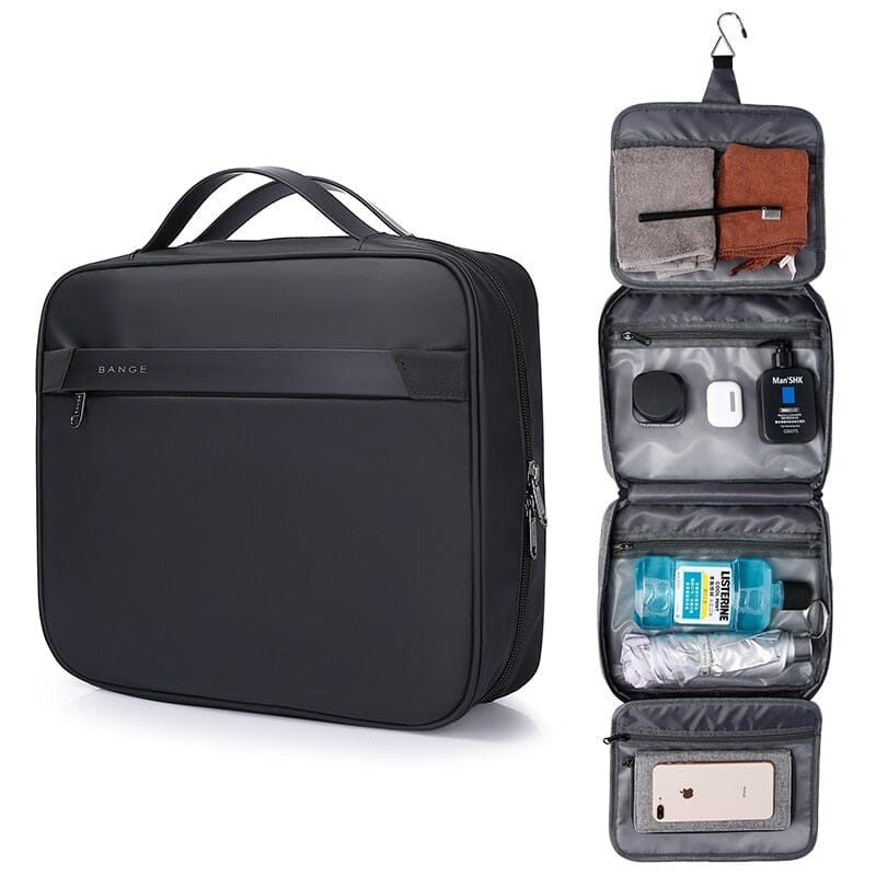 Trousse de Toilette Homme à Suspendre <br>Grand Format Voyage Paisible