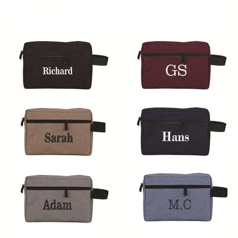 Trousse de Toilette Personnalisée <br>Tissu Oxford Voyage Paisible